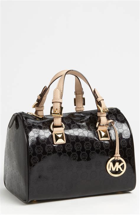 michael kors black grayson satchel|michael kors grayson satchel small.